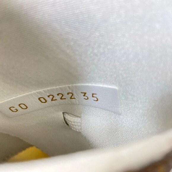 LOUIS VUITTON Run 55 Sneakers - Cream Dark Brown Multi Women's 555-072825 - Picture 8 of 9